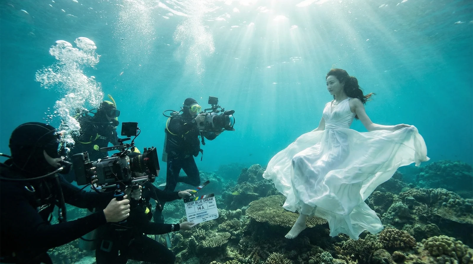 麻豆视频萝莉岛栏目水下拍摄现场花絮