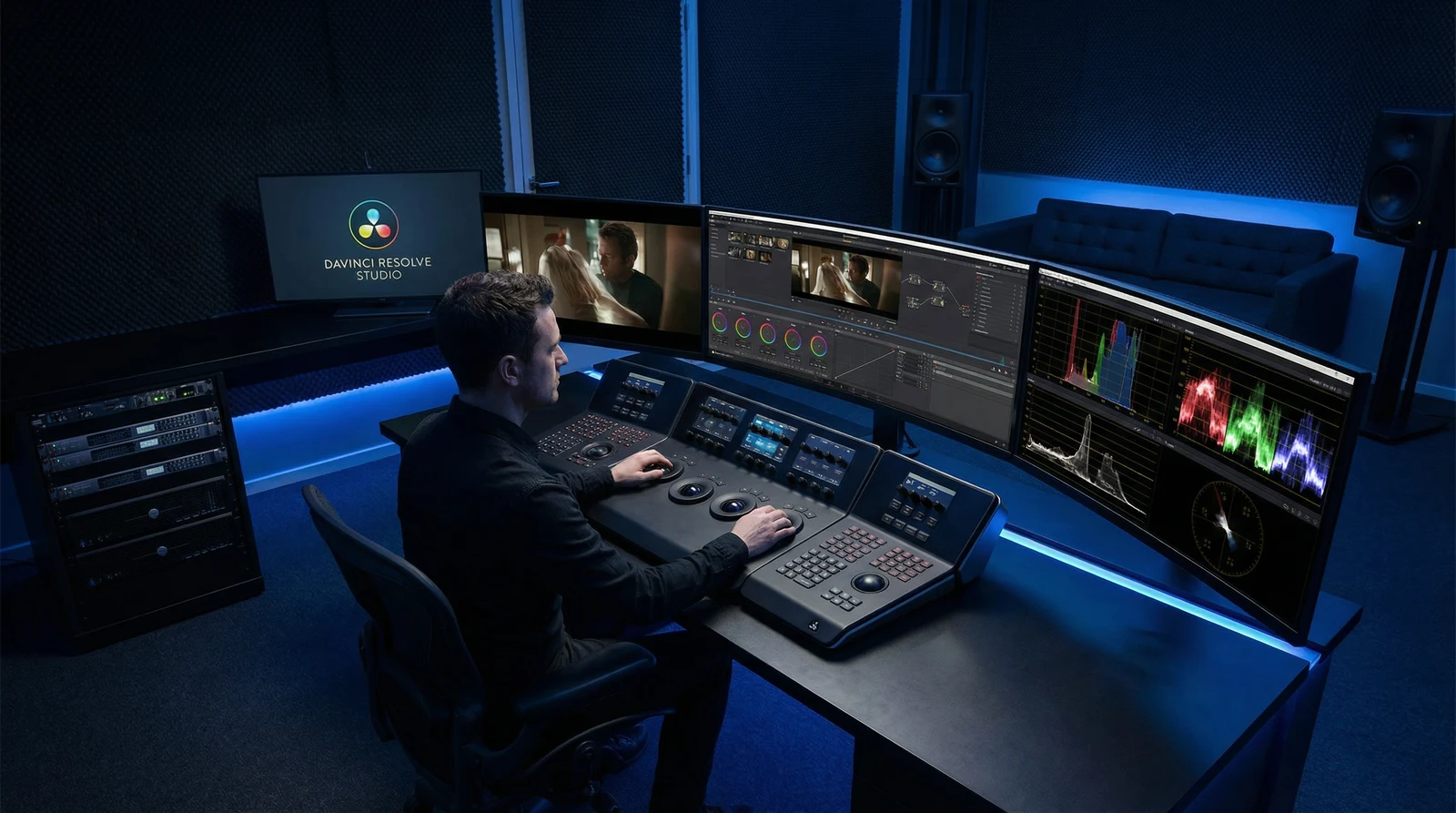 麻豆视频专业调色后期制作室