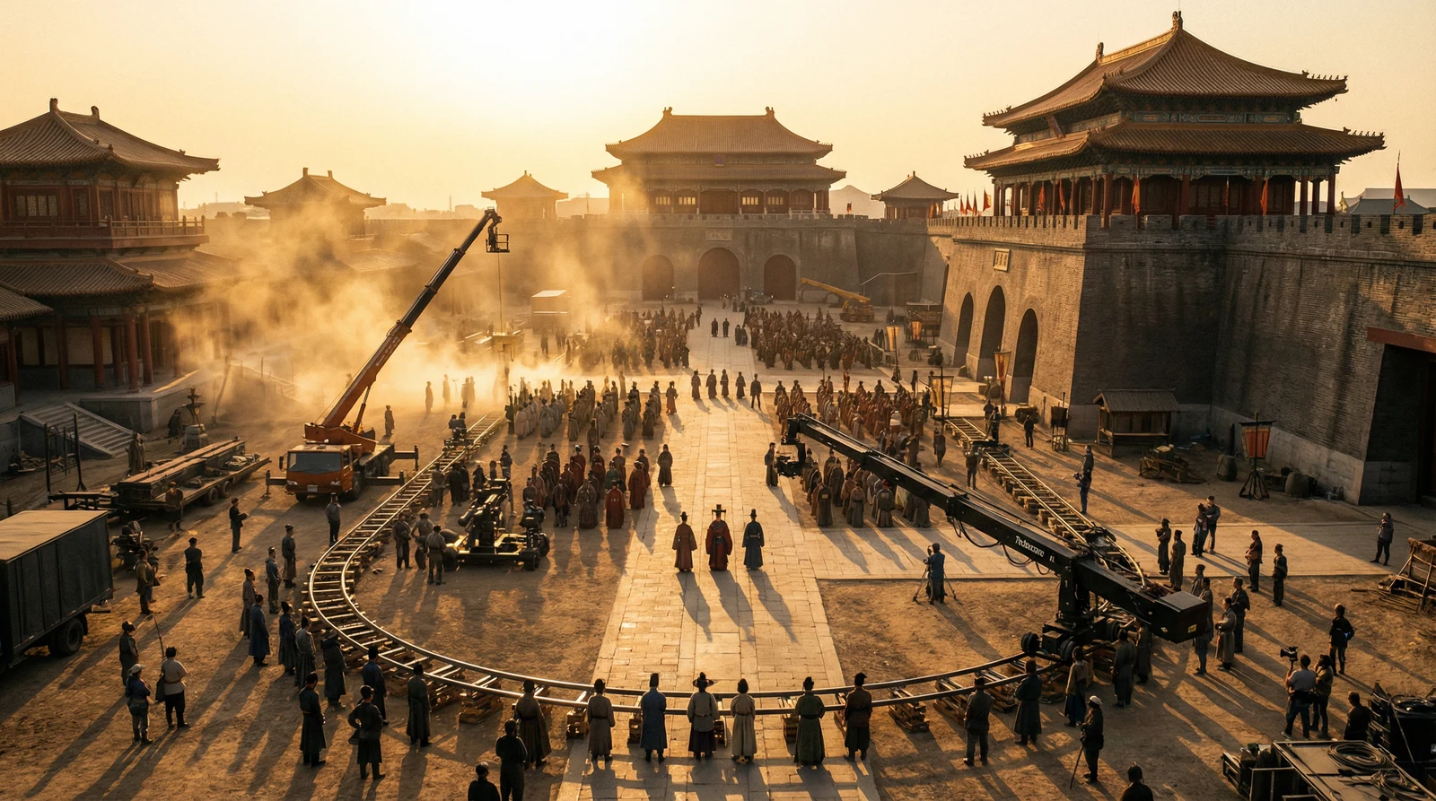 麻豆视频国产视频栏目大型影视拍摄基地全景