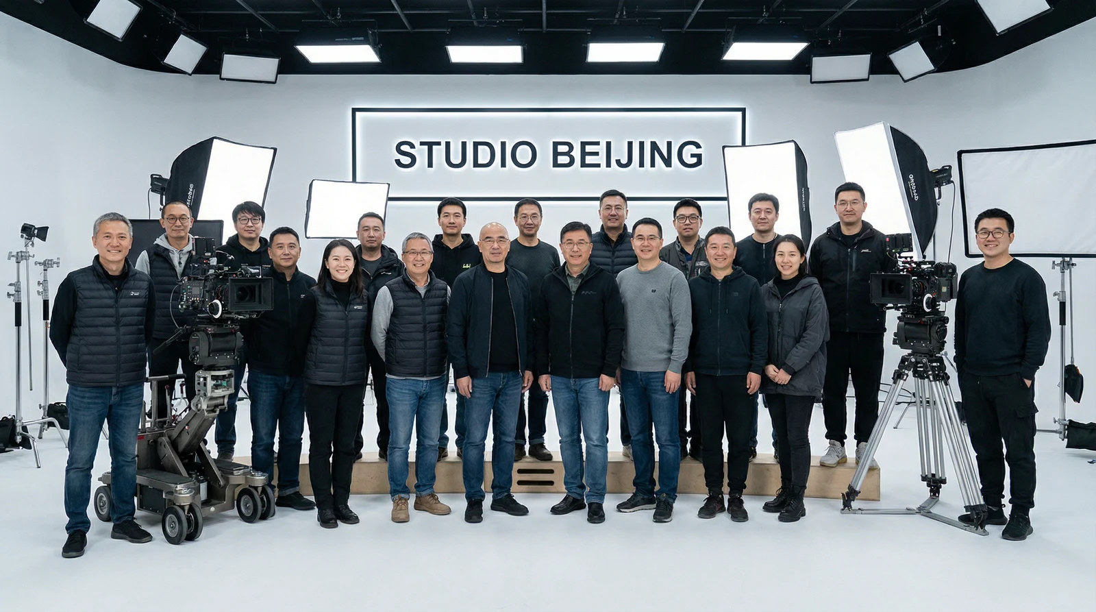 麻豆视频专业影视制作团队合影